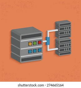 Database server design,clean vector