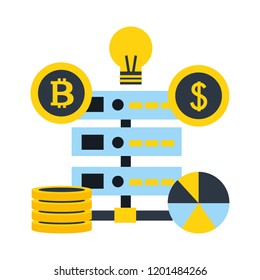 database server dollar bitcoin business fintech