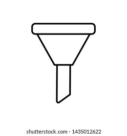 Database, server, funnel icon - Vector. Database vector icon