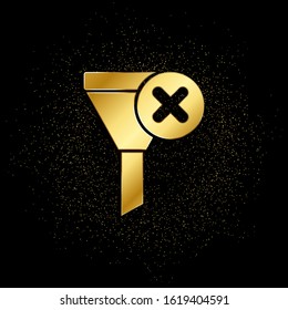 Database, server, funnel, vote, no gold icon