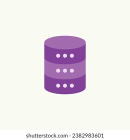 Database Server Icon - Data Center Hosting, Cloud Technology, IT Infrastructure, Network Management, Server Rack Symbol
