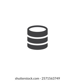 Database server icon flat vector design