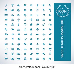 Database Server Icon Set,clean Vector