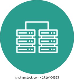 Database Server Icon vector image. Can be used for phone and tablet. Suitable for mobile apps, web apps and print media.