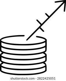 Database Server Pointing Arrow Illustration With Stacked Disks Design