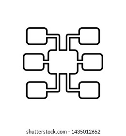 Database, server, sitemap icon - Vector. Database vector icon