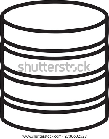 Database Server Storage Stacked Disks Icon