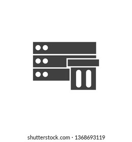 Database, server, storage vector icon. Element of data for mobile concept and web apps illustration. Thin line icon for website design and development. Vector icon