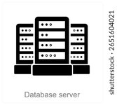 Database Server vector icon concept design