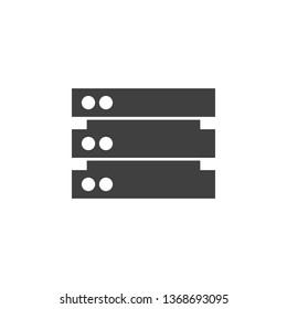 Database, server vector icon. Element of data for mobile concept and web apps illustration. Thin line icon for website design and development. Vector icon