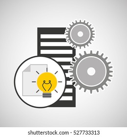 database setting document idea creativity vector illustration eps 10