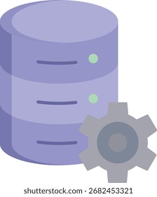 database setting flat icon design