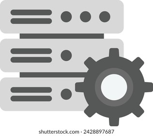Database Settings icon vector image. Suitable for mobile application web application and print media.