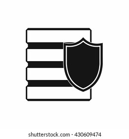 Database with shield icon