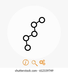 Database sign icon, flat design best vector icon