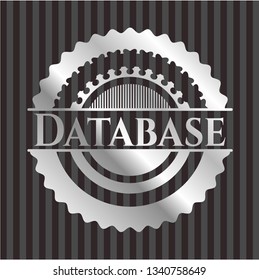 Database silvery emblem