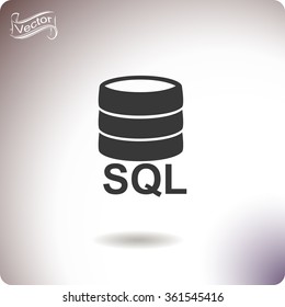 Database Sql Vector Icon Stock Vector (Royalty Free) 361545416 ...