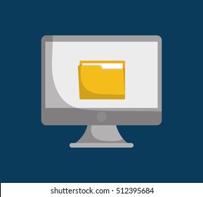 Database storage computer icon vector illustration graphic design