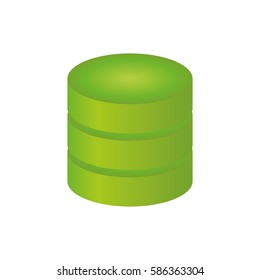 Database storage computer icon vector illustration graphic design
