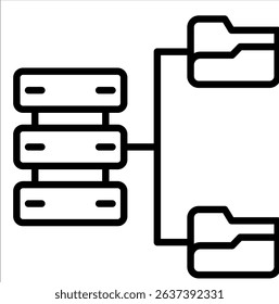 Database Storage Server Single icon