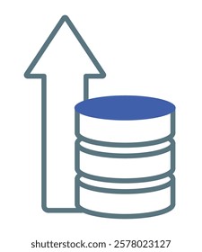 Database and storage system with growth indicator