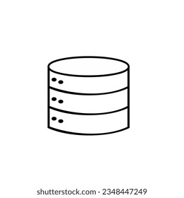 Database storage vector icon. Data Management icon. Vector illustration.