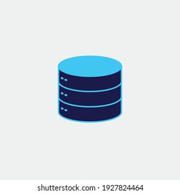 Database Storage Vector Icon Technology