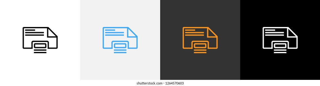 database symbol outline computer programming icon, vector illustration