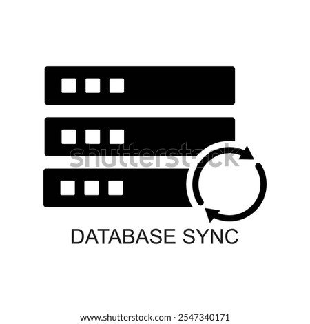 database sync icon , database icon