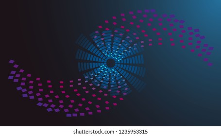 Database system and Big data flow processing concept for sport technology, cloud database, isometric vector, web hosting and server room icons. Smart concept in database system for sport technology