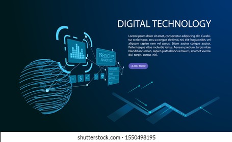 Database system and Big data flow processing concept, cloud database, isometric vector, web hosting and server room icons. Smart business concept in database system