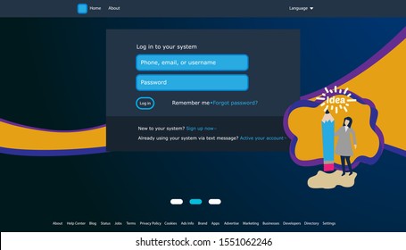Database system and Big data flow processing concept, cloud database, isometric vector, web hosting and server room icons. Smart business concept in database system