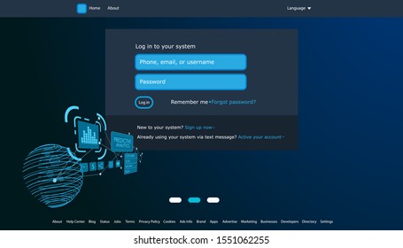 Database system and Big data flow processing concept, cloud database, isometric vector, web hosting and server room icons. Smart business concept in database system