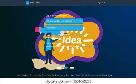 Database system and Big data flow processing concept, cloud database, isometric vector, web hosting and server room icons. Smart business concept in database system