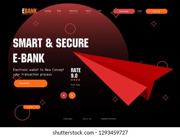 Database system for new financial technology concept, cloud database, plane icon vector, web hosting icons. Smart concept in database system - Vector