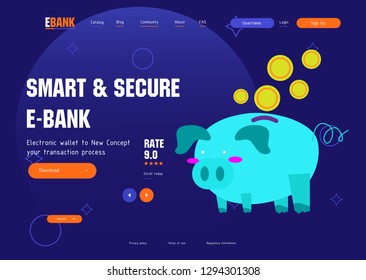 Database system for new financial technology concept, cloud database, plane icon vector, web hosting icons. Smart concept in database system - Vector