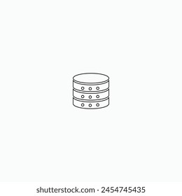 database technology connection security process icon