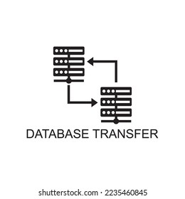 database transfer icon , technology icon