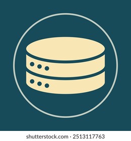 Database trendy icon Ideal abstract vector illustration colorful artwork beautiful design.eps