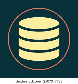 Database trendy icon supernal abstract vector illustration colorful artwork beautiful design.eps