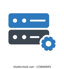 database  vector  glyph color icon 