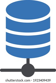 database vector glyph colour icon