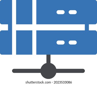 database vector glyph colour icon