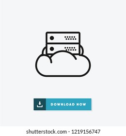 Database vector icon