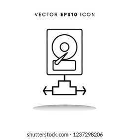 Database vector icon