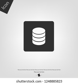 Database vector icon