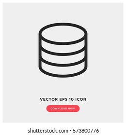 Database vector icon