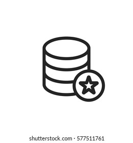 Database vector icon