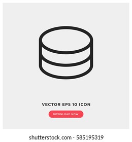 Database vector icon
