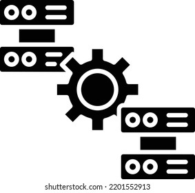 Database vector icon. Can be used for printing, mobile and web applications.